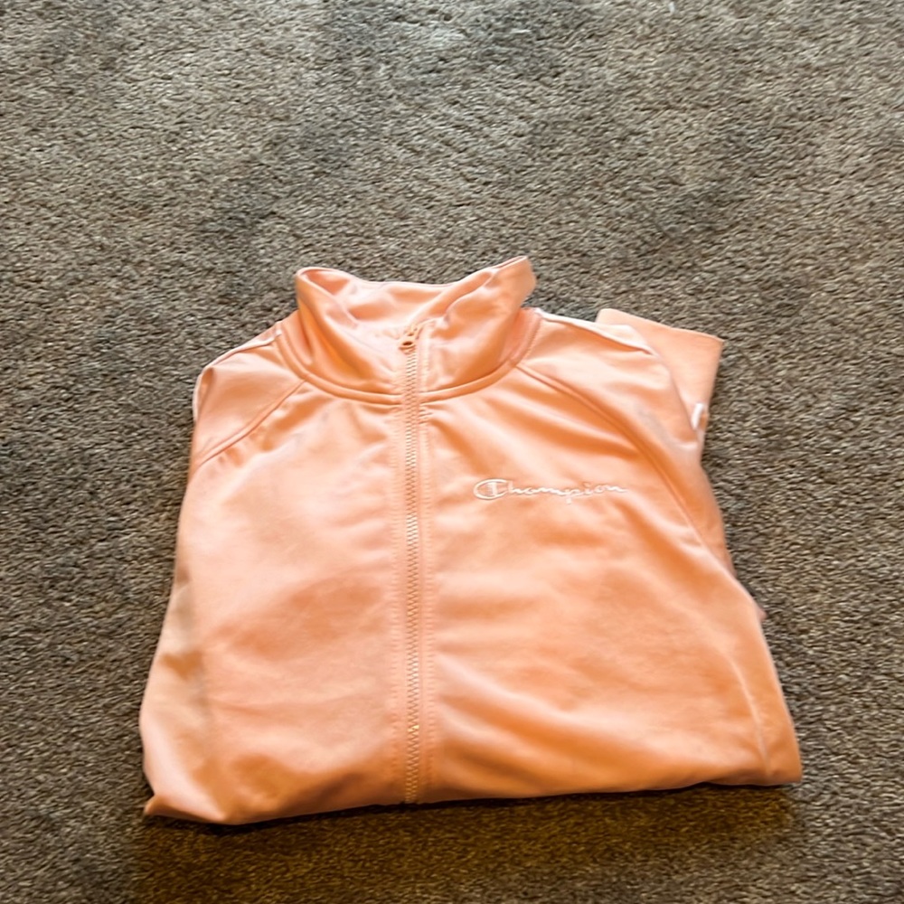 Light pink champion jacket size small